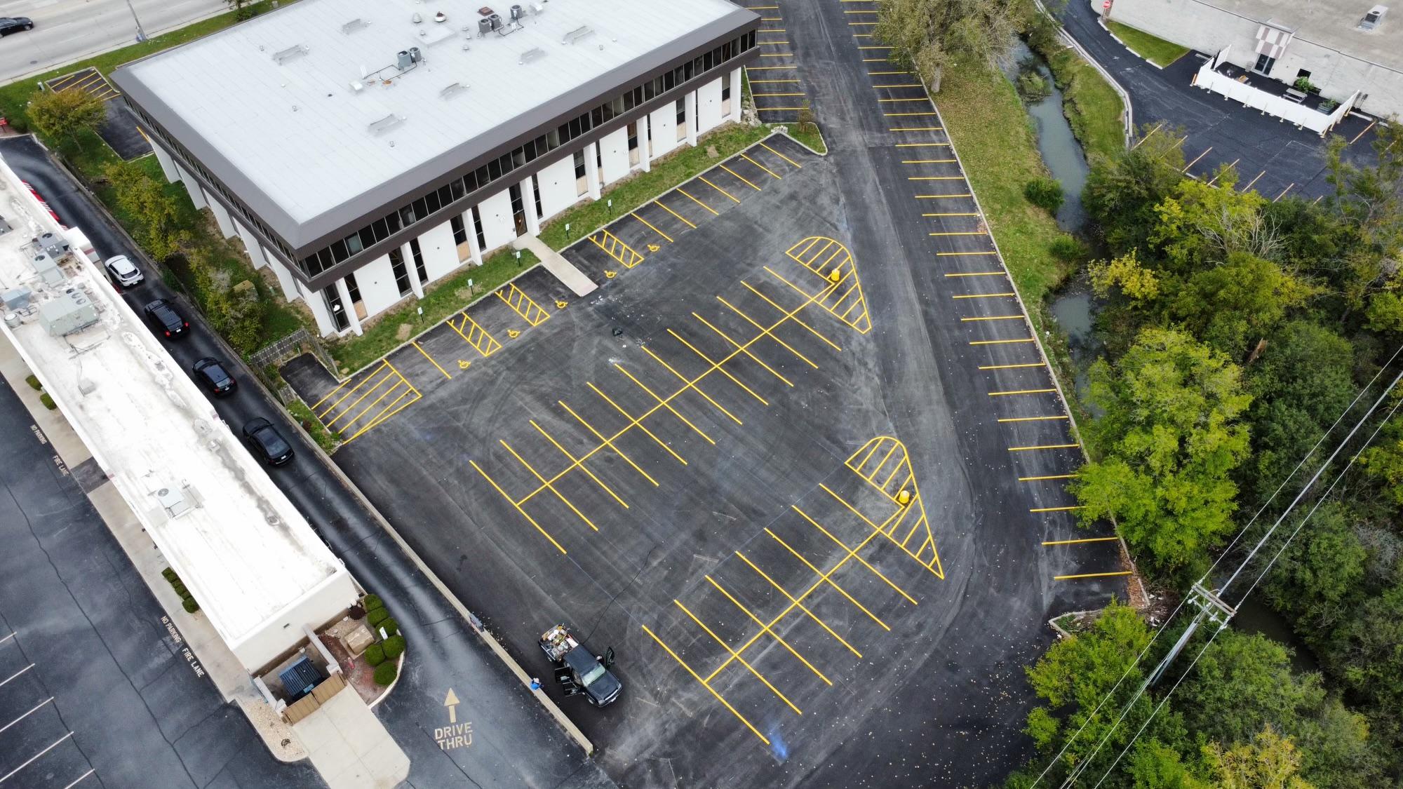 New Construction Asphalt Installation project completed by Valley General Contractors in Illinois